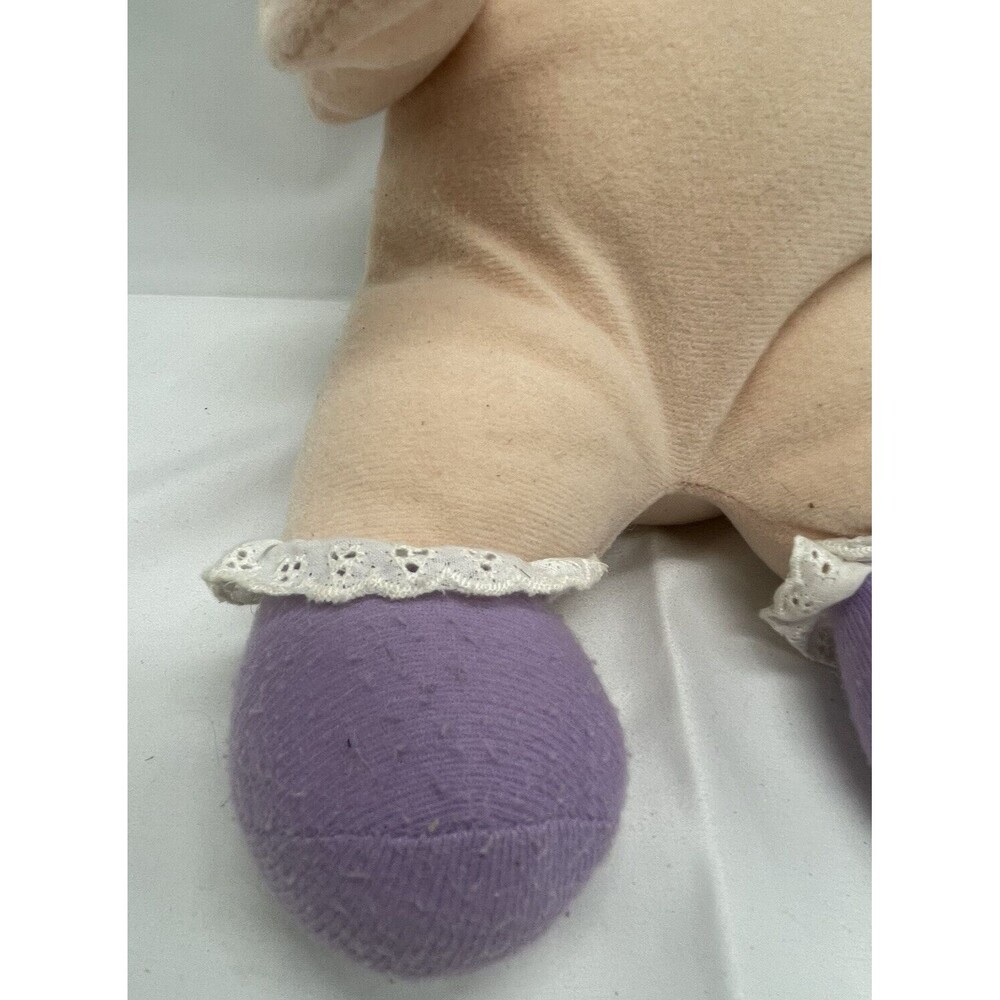 Vtg HK City Toys Baby Doll Plastic Face Cream and Purple Pokadot Hat RARE - Picture 11 of 16